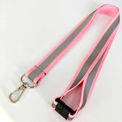 Reflexnyckelband rosa