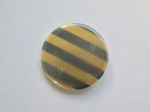 reflexbadge randig svart gul
